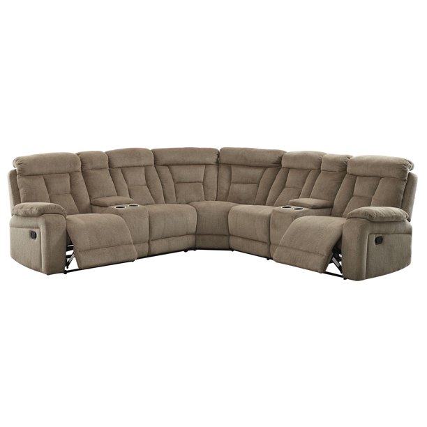 Furniture of America Daniah Chenille Reclining Sectional