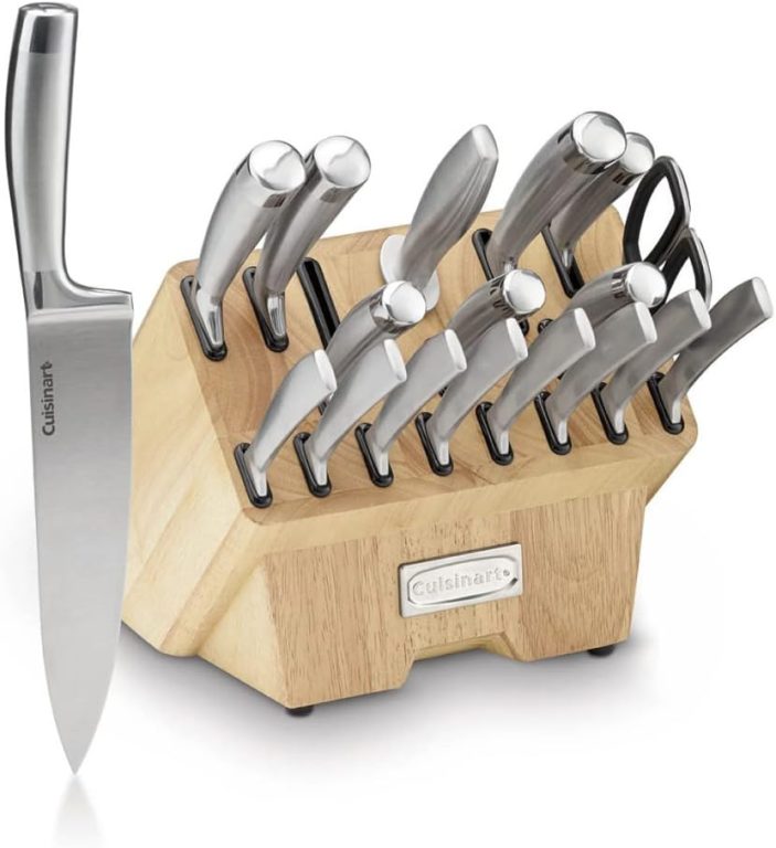 Artiste Collection Cutlery Knife Block Set, Stainless Steel