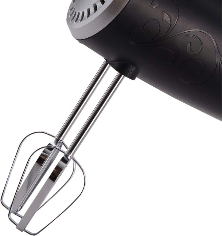 Brentwood Electric Hand Mixer Lightweight 5-Speed, Black