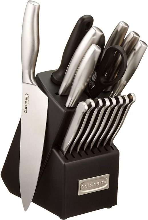 Artiste Collection Cutlery Knife Block Set, Stainless Steel