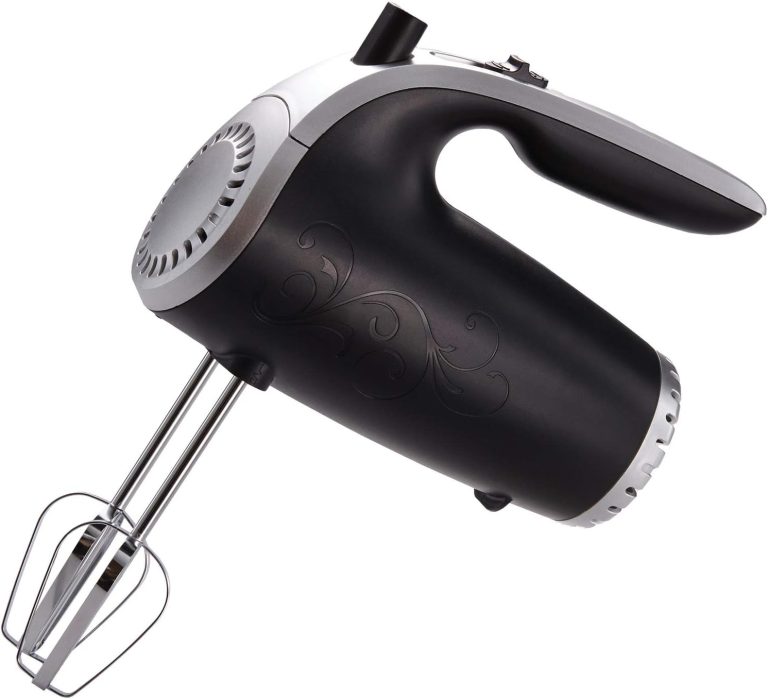 Brentwood Electric Hand Mixer Lightweight 5-Speed, Black