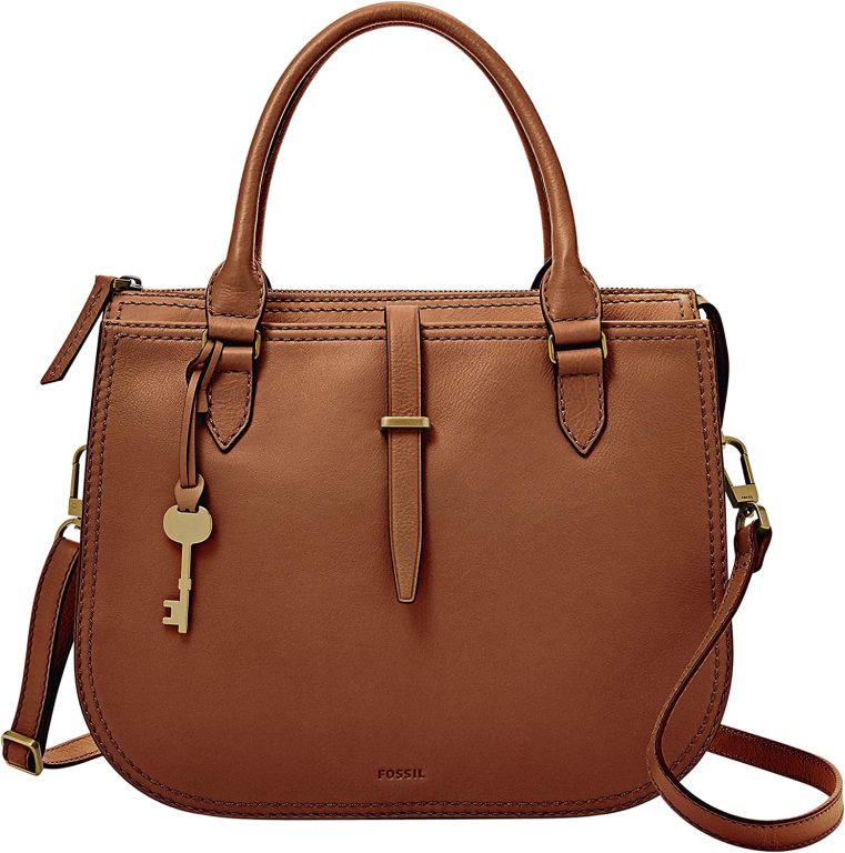 Fossil Women’s Ryder Leather Satchel Purse Handbag