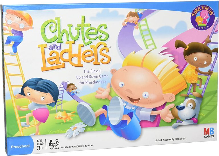 Chutes and Ladders Board Game for 2 to 4 Players Kids Ages 3 and Up