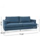 Noble House Cadyn Fabric 3 Seater Sofa