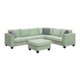 Churanty Modular Sectional Sofa with Storage Ottoman Couch L Shape Corner Sofa Sets 7 Seats Fabric Couch for Living Room, 112 * 87 inch