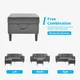 Mjkone Convertible Sectional Sofa Couch, L-Shaped Couch with Storage Ottoman, Couches for Living Room, Living Room Furniture Suitable for Small Space-Apartment/Upstairs Loft/Living Room