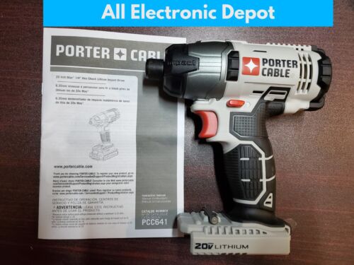 New PORTER-CABLE PCC641 1/4 Inch Impact Driver 20V Max Cordless Tool Only