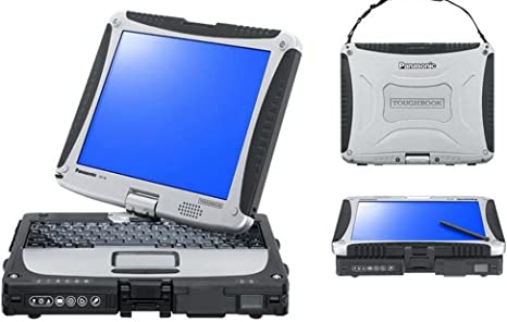 Panasonic Toughbook 19, CF-19 MK5, 10.1 Touchscreen, Rugged Laptop Convertible Tablet, Intel Core i5-2520M2.50GHz, 128 GB SSD, 8GB, Wi-fi, Bluetooth, Dedicated GPS, GOBI, Windows 10 Pro (Renewed)