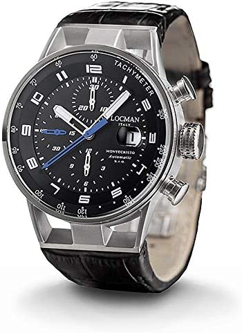 Locman Analog Quartz Watch with Stainless Steel Strap, Clear, 3 (Model: 4580579742922)