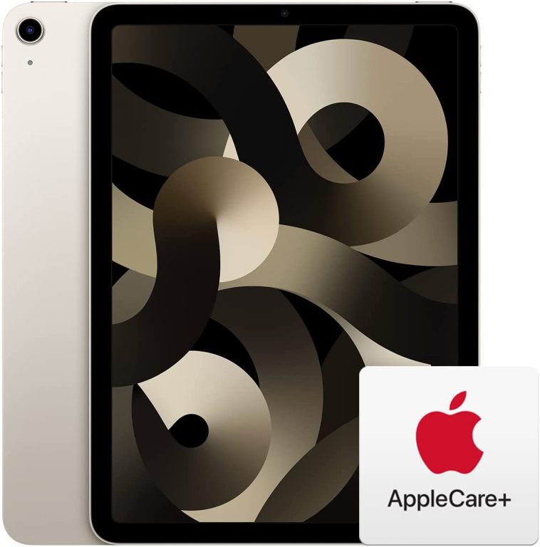 10.9-inch iPad Air Wi-Fi 64GB – Starlight with AppleCare+ (2 Years)