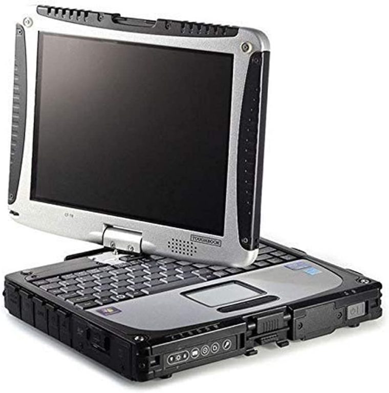 Panasonic Toughbook 19, CF-19 MK5, 10.1 Touchscreen, Rugged Laptop Convertible Tablet, Intel Core i5-2520M2.50GHz, 128 GB SSD, 8GB, Wi-fi, Bluetooth, Dedicated GPS, GOBI, Windows 10 Pro (Renewed)