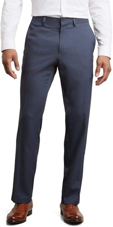 Kenneth Cole Reaction Men’s Stretch Modern-Fit Flat-Front Pant