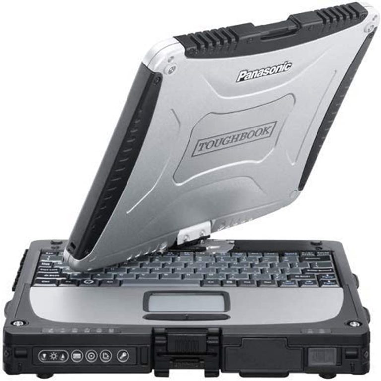 Panasonic Toughbook 19, CF-19 MK5, 10.1 Touchscreen, Rugged Laptop Convertible Tablet, Intel Core i5-2520M2.50GHz, 128 GB SSD, 8GB, Wi-fi, Bluetooth, Dedicated GPS, GOBI, Windows 10 Pro (Renewed)