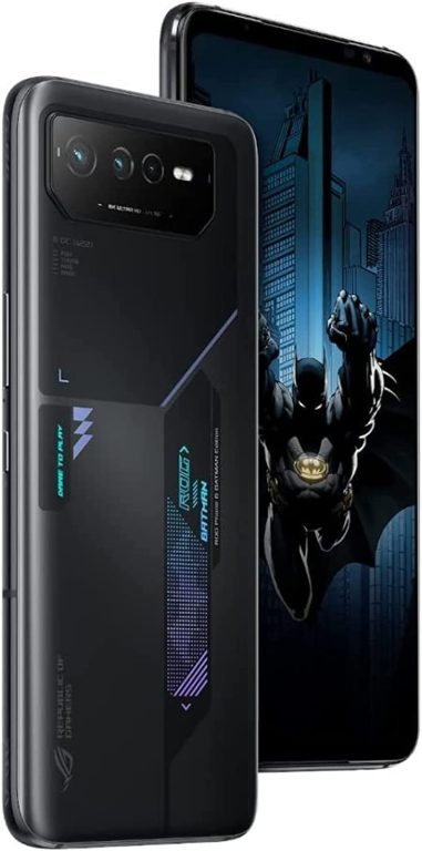 ASUS ROG Phone 6 Batman Edition 5G AI2203 Dual 256GB 12GB RAM Factory Unlocked (GSM Only | No CDMA – not Compatible with Verizon/Sprint) – Night Black