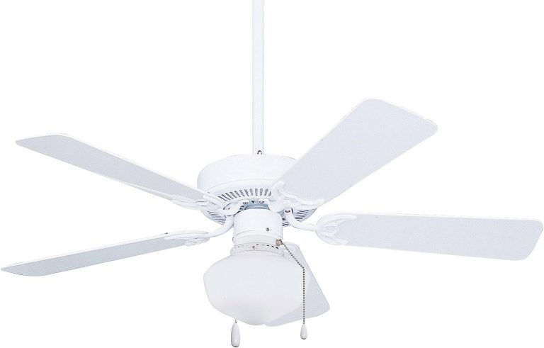 Emerson CF742PFWW Kathy Ireland Home Summer Night Indoor/Outdoor Ceiling Fan, Damp Rated, 42-Inch Weather-Resistant Blades, Light Kit Adaptable, 37 to 45 Inches, Appliance White