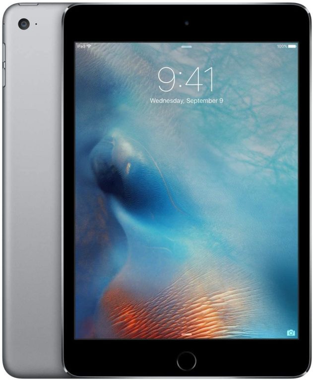 Apple iPad Mini 4, 128GB, Space Gray – WiFi (Renewed)