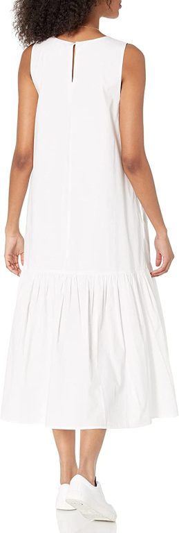 The Drop Women’s Ilana Loose Sleeveless Wide-Hem Poplin Maxi Dress