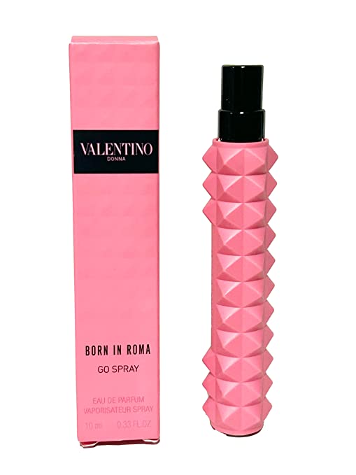 Valentino Donna Born In Roma Go Spray Mini Travel Size 10 ml / 0.33 Fl. Oz Eau De Parfum Women Perfume