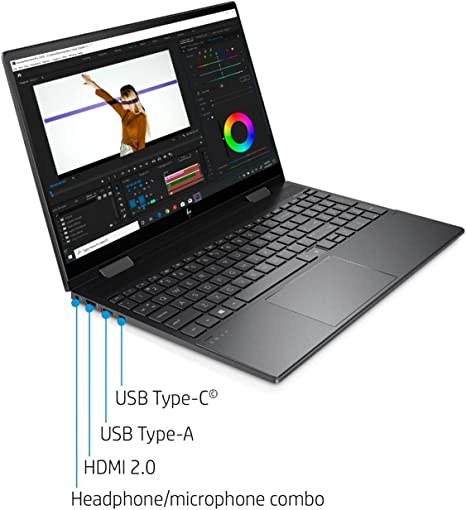 Newest HP Envy x360 2-in-1 Laptop, 15.6″ Full HD Touchscreen, AMD Ryzen 5 5625U 6-Core Processor, 16GB RAM, 512GB SSD, Backlit Keyboard, HDMI, Webcam, Wi-Fi 6, Windows 11 Home, HP Stylus Pen Included