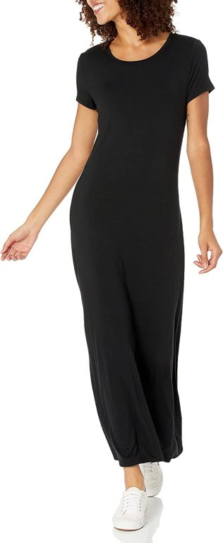 Amazon Essentials Women’s Short-Sleeve Maxi Dress