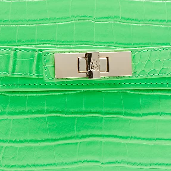 Steve Madden Steve Mdden DIGNIFY Croco Top Handle Bag, Lime