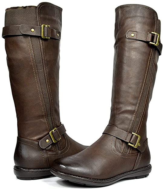 DREAM PAIRS Women’s Faux Fur-Lined Knee High Winter Boots