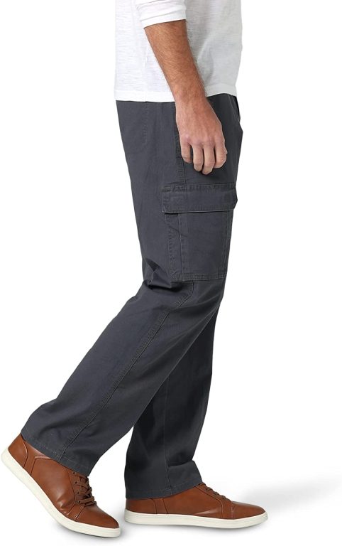 Wrangler Authentics Men’s Relaxed Fit Stretch Cargo Pant