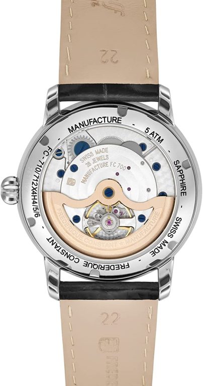 Frederique Constant Classic Moonphase Automatic Silver Dial Men’s Watch FC-712MS4H6