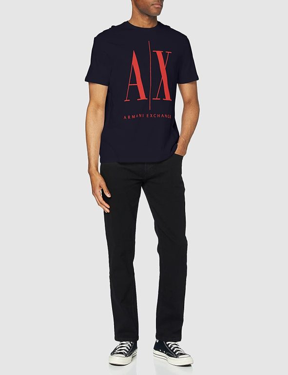 Crewneck t-shirt that includes large Armani Exchange logo from the 90’s.