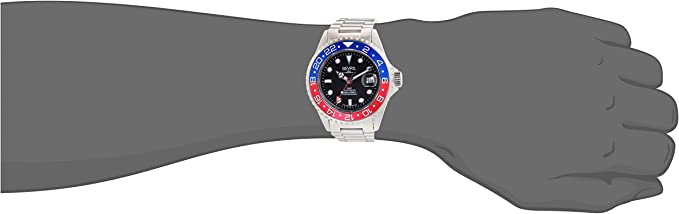 Gevril Men’s Wall Street GMT Stainless Steel Watch, 316L Stainless Steel Bracelet