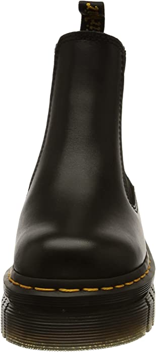 Dr. Marents Women’s Audrick Platform Chelsea Boot, Black Nappa Lux