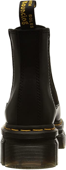 Dr. Marents Women’s Audrick Platform Chelsea Boot, Black Nappa Lux