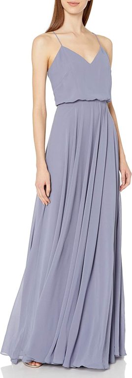 Jenny Yoo Women’s Inesse V Neck Gown