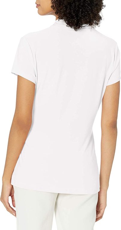 DKNY Women’s Short Sleeve Side Ruche Top