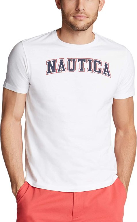 Nautica Men’s Short Sleeve 100% Cotton Nautical Series Graphic Tee