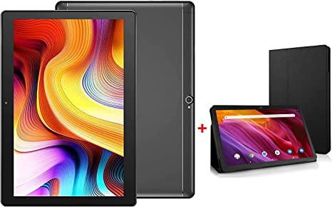 Dragon Touch Notepad K10 Tablets with Case, 32 GB Storage, 10 inch Android Tablet, Quad Core Processor, IPS HD Touch Screen, Micro HDMI, 8MP Camera, 2.4Ghz & 5Ghz WiFi Tablet