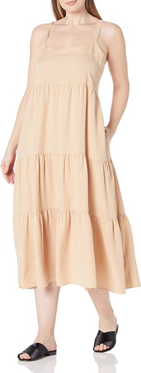 The Drop Women’s Britt Tiered Maxi Tent Dress