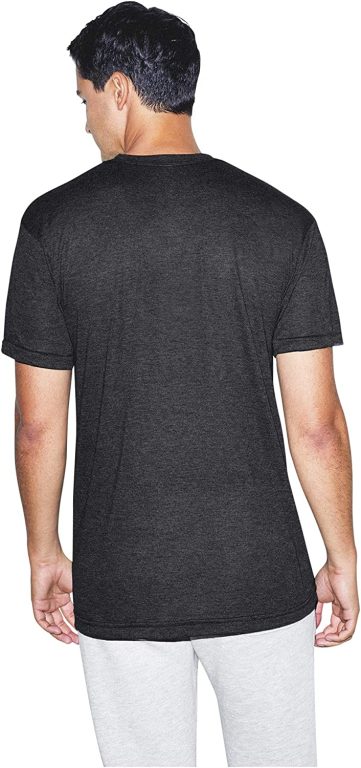 American Apparel Tri-Blend Crewneck Short Sleeve Track T-Shirt, 2-Pack