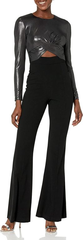 Black Halo Women’s Long Sleeve Tailored Jumpsuit