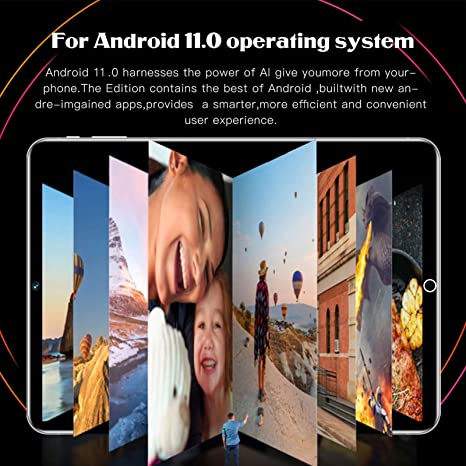 Luqeeg 10.1 Inch Tablet, 1080P Full HD Tablet, 1080×1920 IPS Touchscreen, 11, 4GB+64GB, 8MP+13MP, Type C, 8000mAh Fast Charging Battery