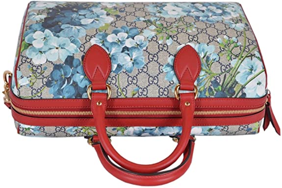 Gucci Women’s GG Supreme BLOOMS Convertible Boston Bag