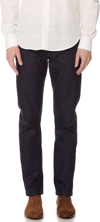 Naked & Famous Denim Men’s Weird Guy Tapered Fit Jeans in Nightshade Stretch Selvedge