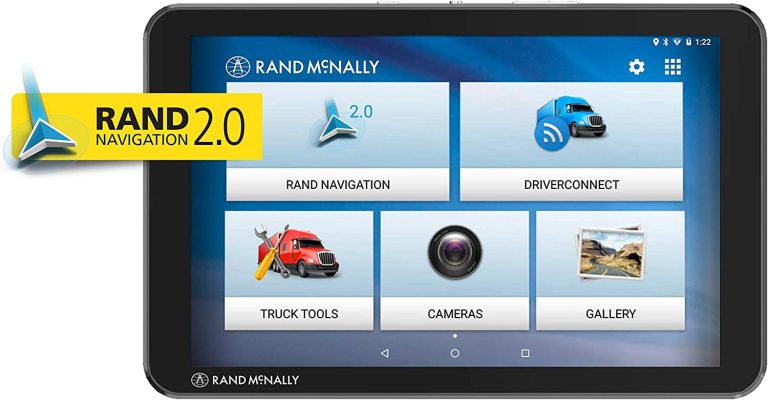 Rand McNally TND Tablet 85 8-inch GPS Truck Navigator with Built-in Dash Cam, Easy-to-Read Display and Custom Truck Routing, Black