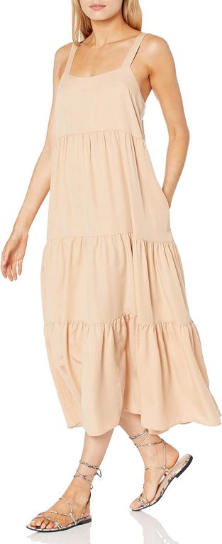 The Drop Women’s Britt Tiered Maxi Tent Dress