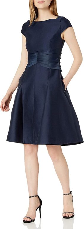 HALSTON Women’s Satin Insert Dress