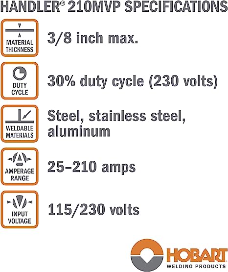 Hobart – Welding machine MIG 500553 Handler 210 MVP, Small