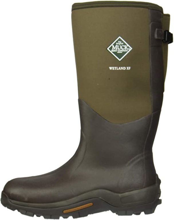 Muck Boot Unisex-Adult Wide Calf Men’s Wetland XF-Extra Fit Shaft