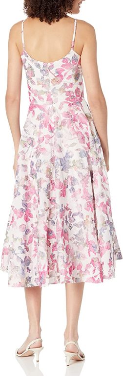 Dress the Population Women’s Meadow Fit and Flare Midi Dress