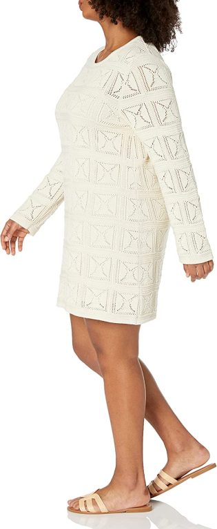 The Drop Women’s Laney Crochet Micro Mini Dress