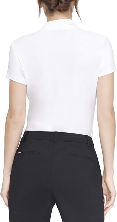 DKNY Women’s Short Sleeve Side Ruche Top